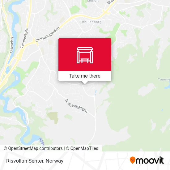 Risvollan Senter map