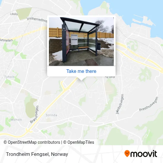 Trondheim Fengsel map