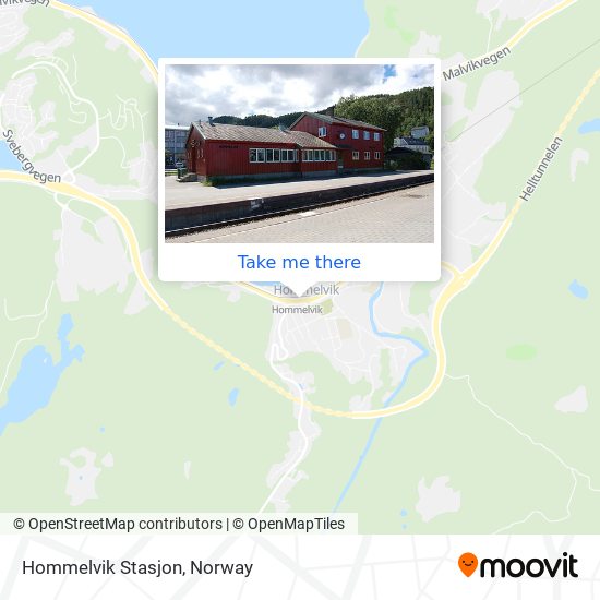 Hommelvik Stasjon map