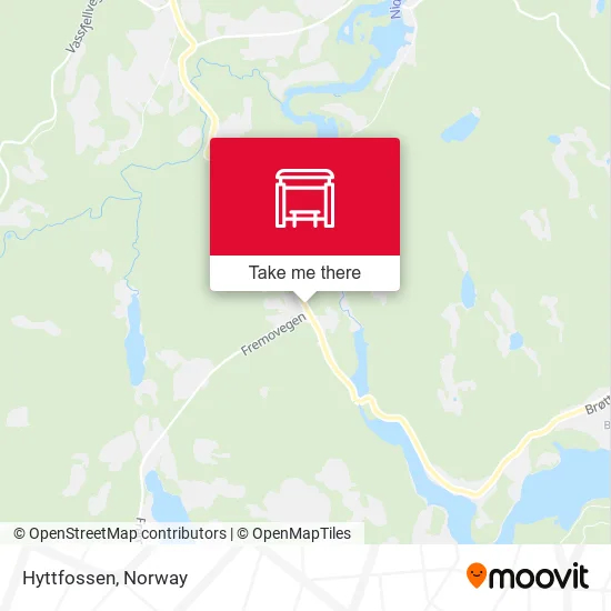 Hyttfossen map