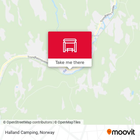 Halland Camping map