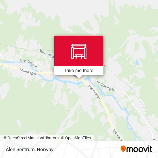 Ålen Sentrum map