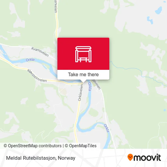 Meldal Rutebilstasjon map