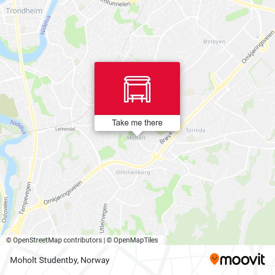 Moholt Studentby map