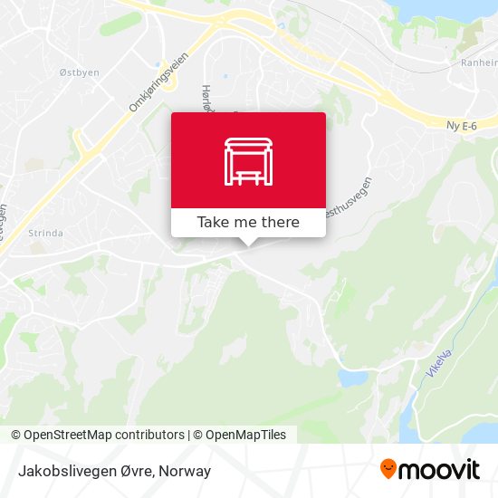 Jakobslivegen Øvre map