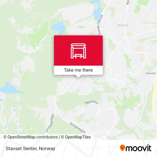 Stavset Senter map
