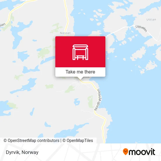 Dyrvik map