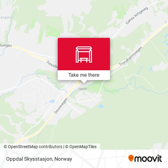 Oppdal Skysstasjon map