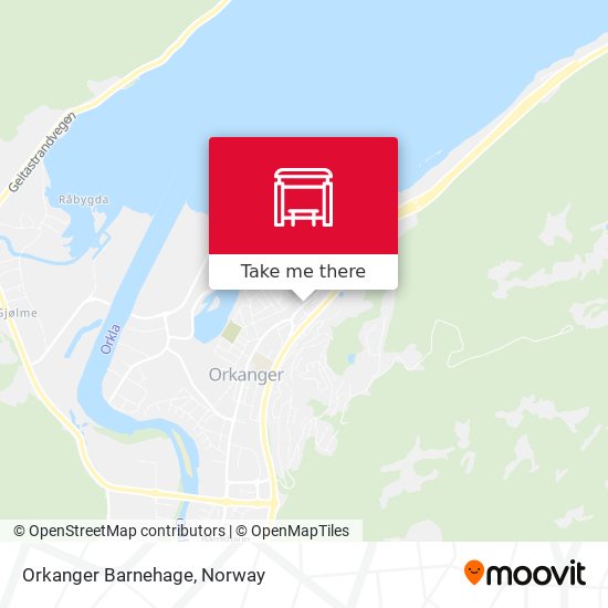 Orkanger Barnehage map