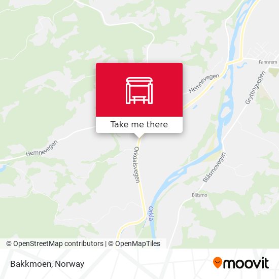 Bakkmoen map