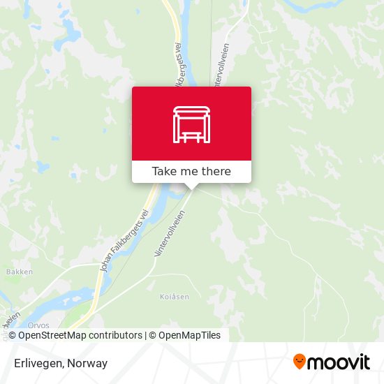 Erlivegen map