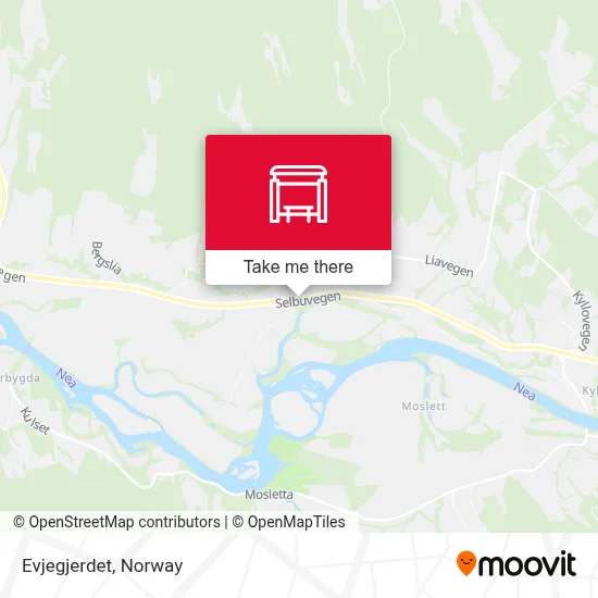 Evjegjerdet map