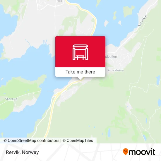Rørvik map