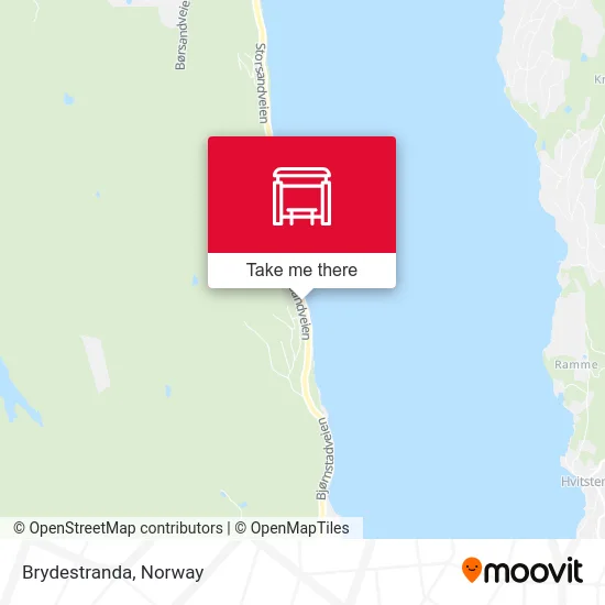 Brydestranda map