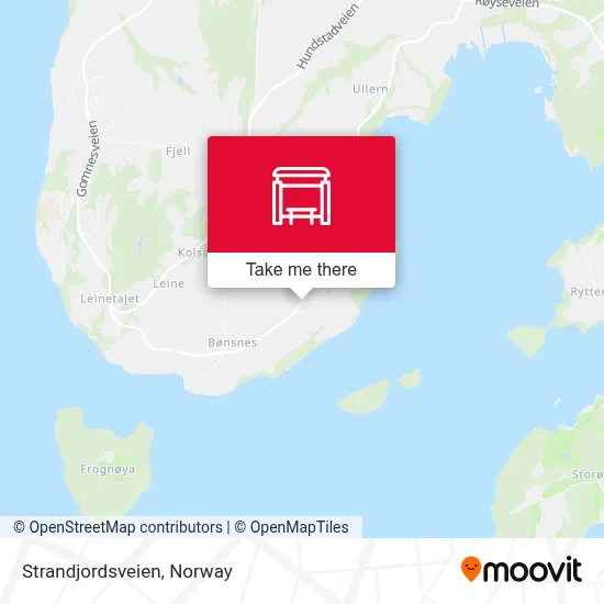 Strandjordsveien map