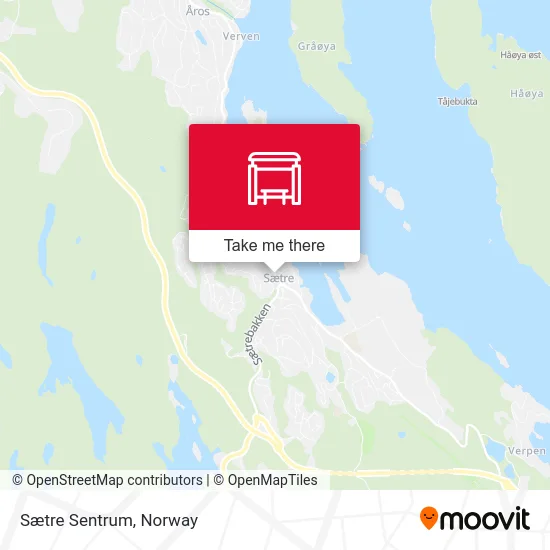 Sætre Sentrum map