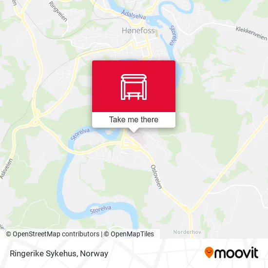 Ringerike Sykehus map