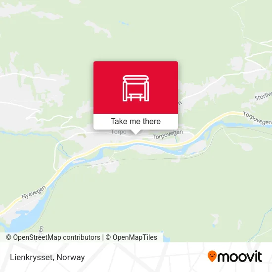 Lienkrysset map