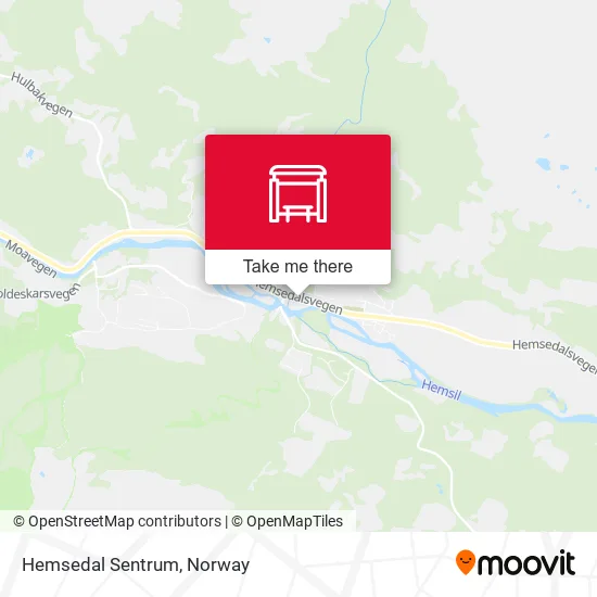 Hemsedal Sentrum map