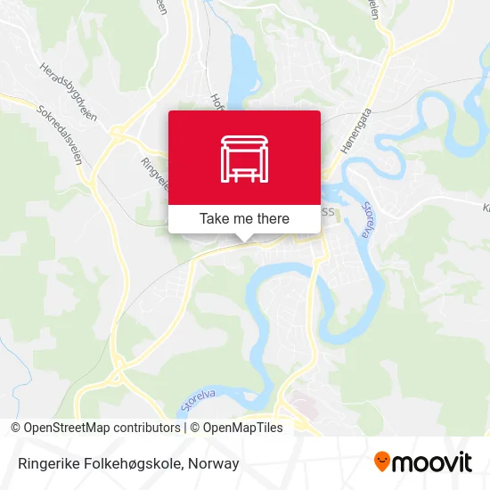 Ringerike Folkehøgskole map