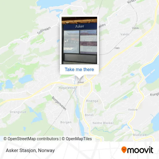 Asker Stasjon map