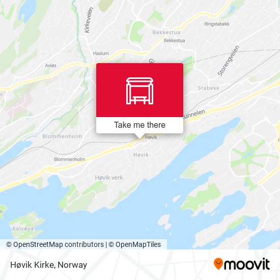 Høvik Kirke map