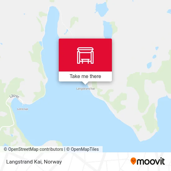 Langstrand Kai map