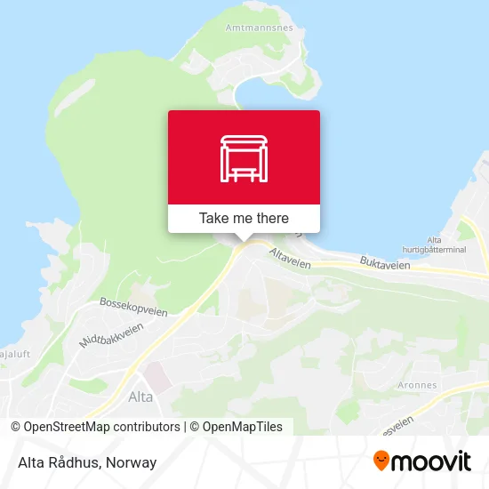 Alta Rådhus map