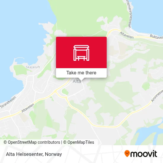 Alta Helsesenter map