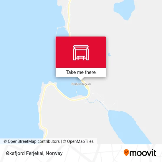 Øksfjord Ferjekai map