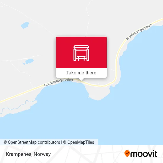 Krampenes map