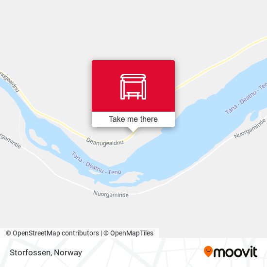 Storfossen map