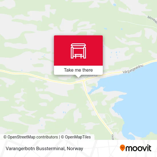 Varangerbotn Bussterminal map
