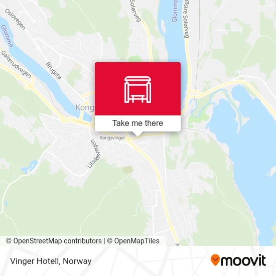 Vinger Hotell map