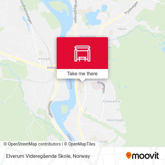 Elverum Videregående Skole map