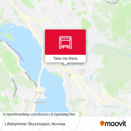 Lillehammer Skysstasjon map
