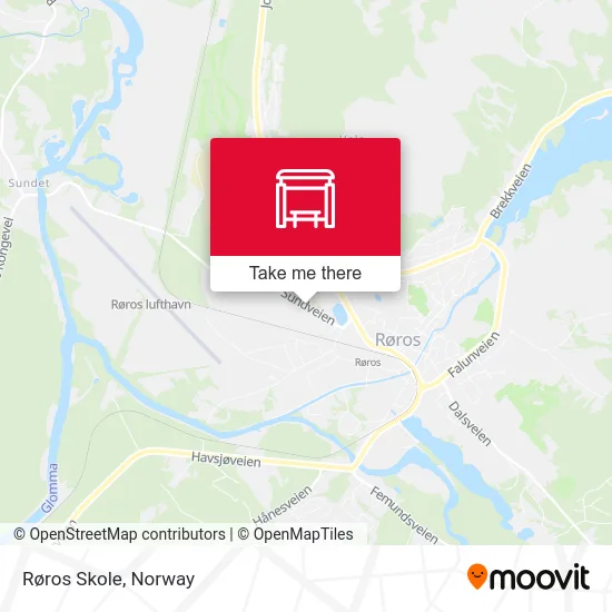 Røros Skole map