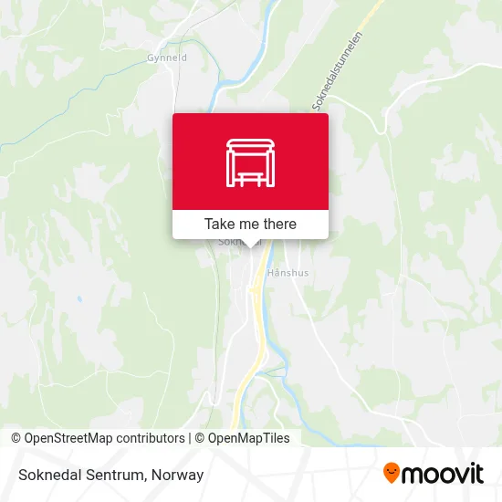 Soknedal Sentrum map