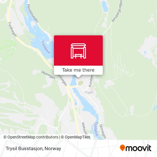 Trysil Busstasjon map