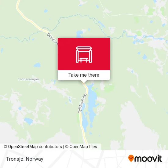 Tronsjø map