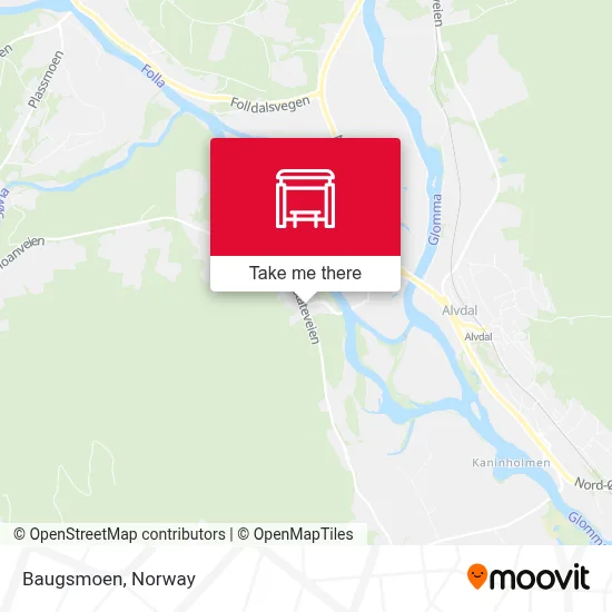 Baugsmoen map