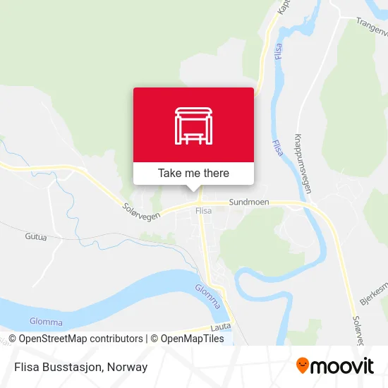 Flisa Busstasjon map