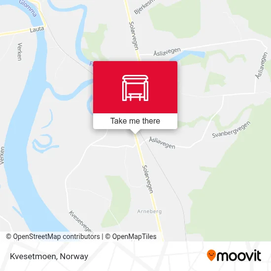 Kvesetmoen map