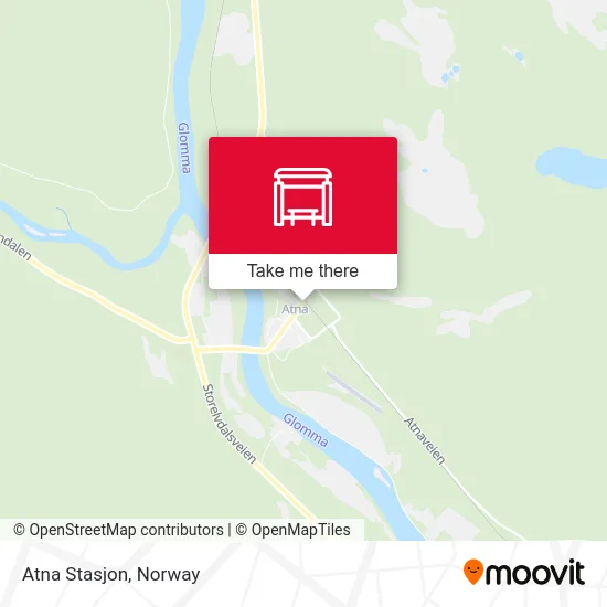 Atna Stasjon map