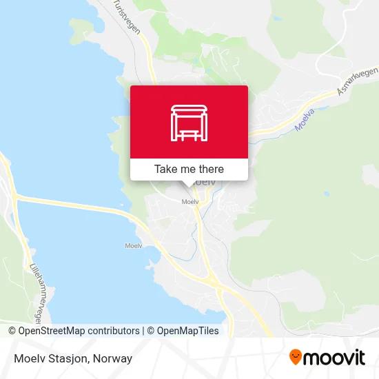 Moelv Stasjon map