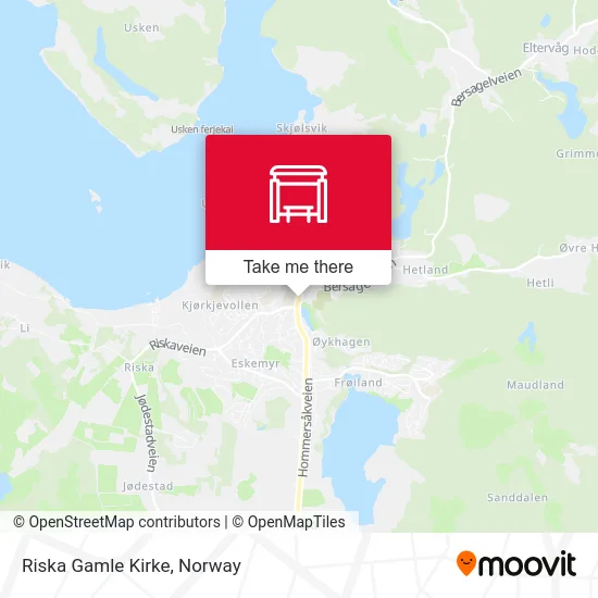 Riska Gamle Kirke map