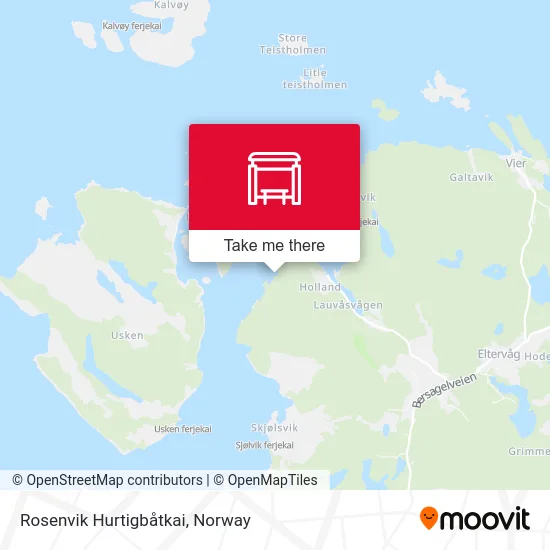 Rosenvik Hurtigbåtkai map