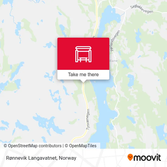 Rønnevik Langavatnet map