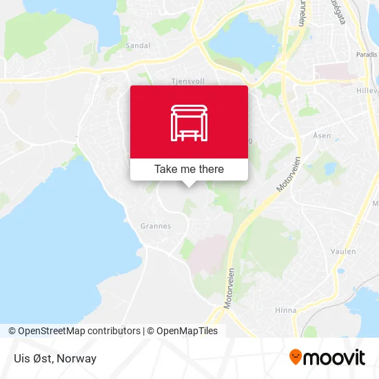 Uis Øst map