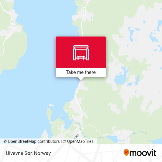 Ulvevne Sør map